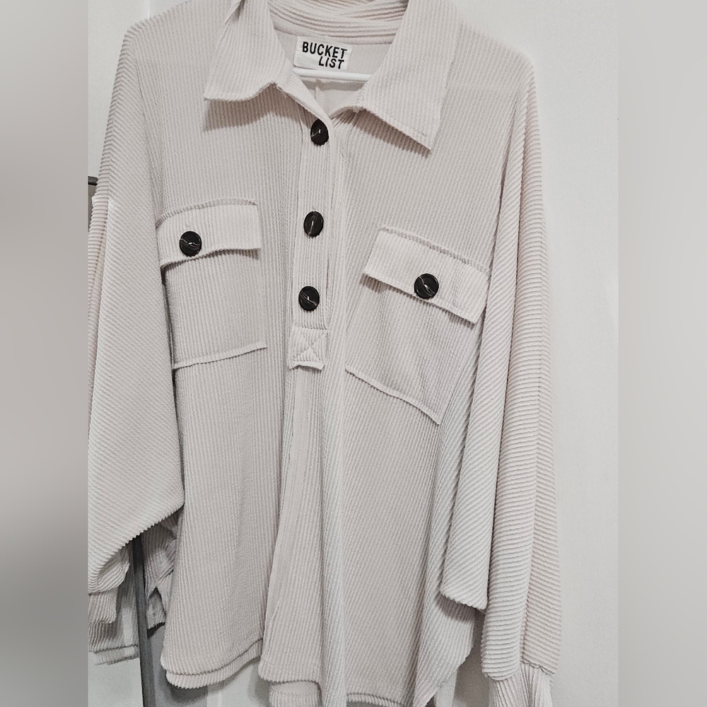 Bucketlist Light Pink Utility Jacket - image 3